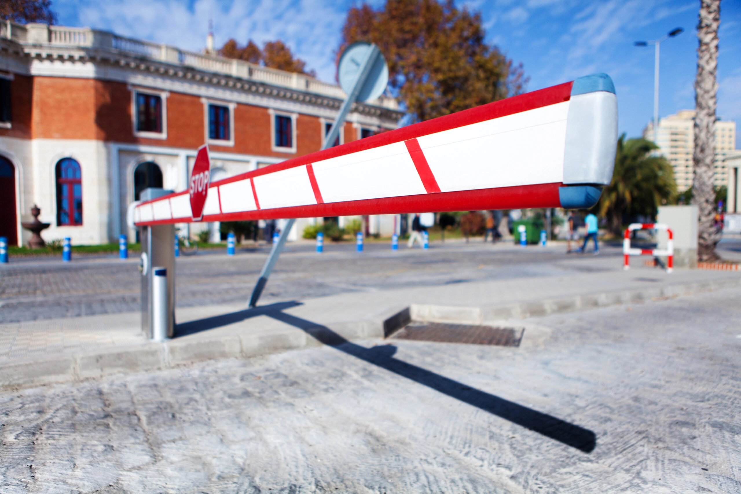 Vehicle access barrier.